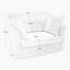 Ensemble de 2 fauteuils confortables et élégants avec coussins moelleux et tissu chenille pour diverses pièces, idéal pour se détendre et socialiser-1154721394