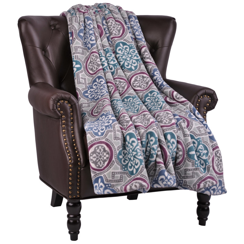 Risa Throw Blanket, Colonial Blue