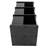 3-tier 38.19"H X 15.75"W / 4-tier 50"H X 15.75"W Corner Rotating Bookcase-1134628984-1134628985