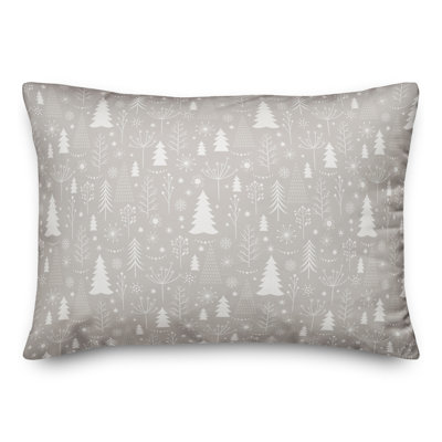 Housse de coussin rectangulaire et insert Vitrolles Winter Tree
