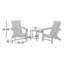 Ensemble moderne 3 pièces Adirondack avec table d'appoint 18 "Long Island-68603175