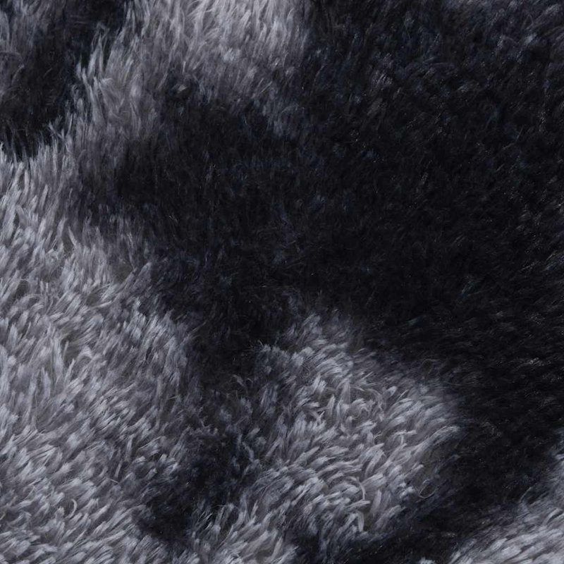 Shaggy Rug High Pile NAVARRA Dark Grey Polyester, Rectangle 130 x 200cm