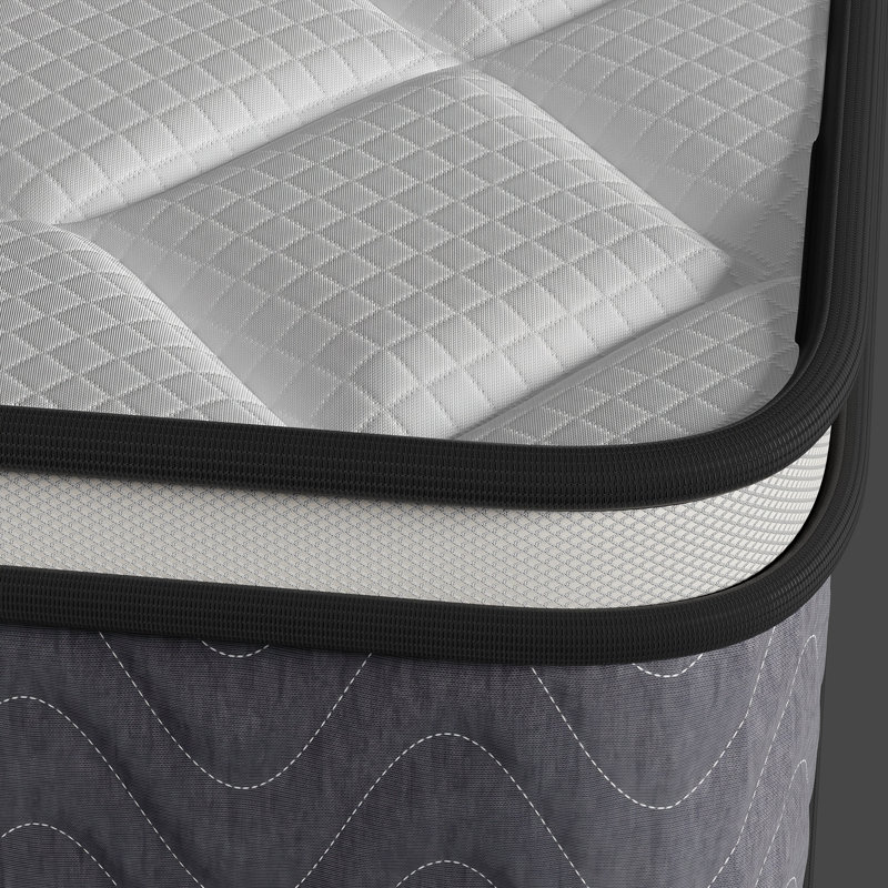 Evann Queen (10"/12") Medium Firm Hybrid Mattress with Cooling Gel Memory Foam, Pressure Relief, Motion Isolation & Reinforced Edge Support