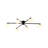 Priella Mid-Century Brass Ellipse Glass Semi-Flush Mount-624122902-613010927