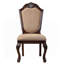 Chaise d'appoint à finition espresso