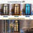 68" Tall Arched Storage Display Cabinet-1429411630