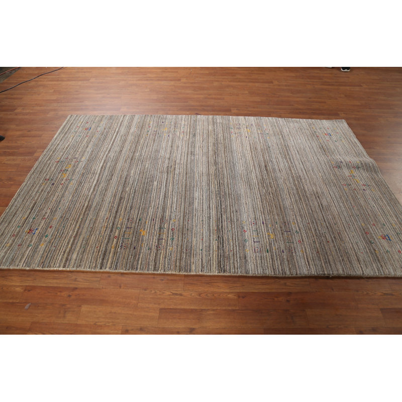 Tapis indien rayé Gabbeh 5 x 8