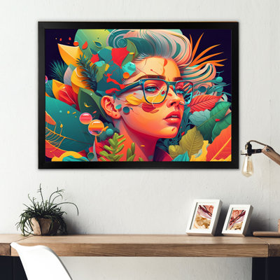 " Colorful Image Of Woman'S Face "