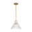 Liouet 1 Light Kitchen Pendant With Clear Ribbed Shade-112699530-112699529