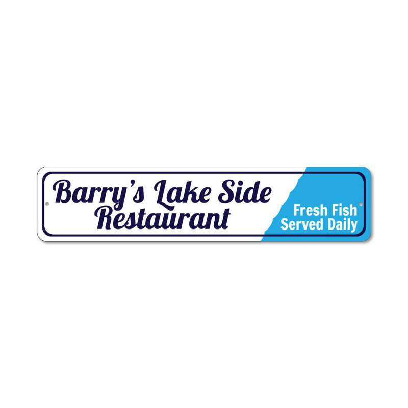 Plaque en aluminium Lake, H 6 po x l 24 po x P 0,06 po