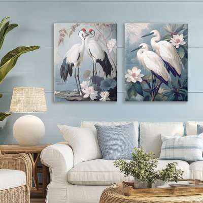 Ensemble de 2 toiles Shore Line Magic Birds, design par Steve Hunziker