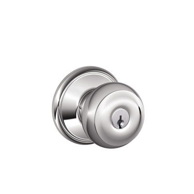 Georgian Knob Single Cylinder Keyed Entry Storeroom Lock