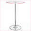 Table basse à DEL en verre chromé avec finition réfléchissante, surface facile à nettoyer et amp; Douce lueur chaleureuse