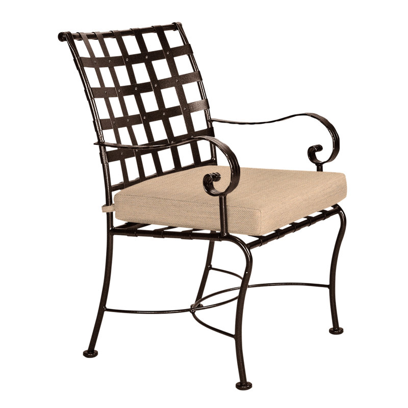 Classico Outdoor Dining Armchair, Copper Creek, Flagship Stone Sunbrella®