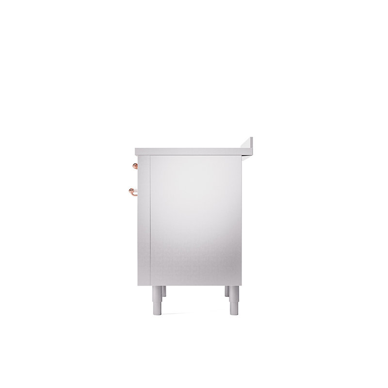 ILVE Nostalgie II Series 36 inch Induction Range with 6 Induction Elements (Glass Door), Stainless Steel/Copper