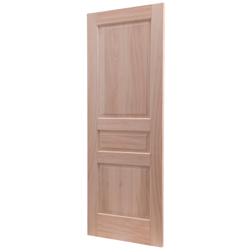 Porte intérieure à panneaux en bois non fini standard, 28 po x 80 po