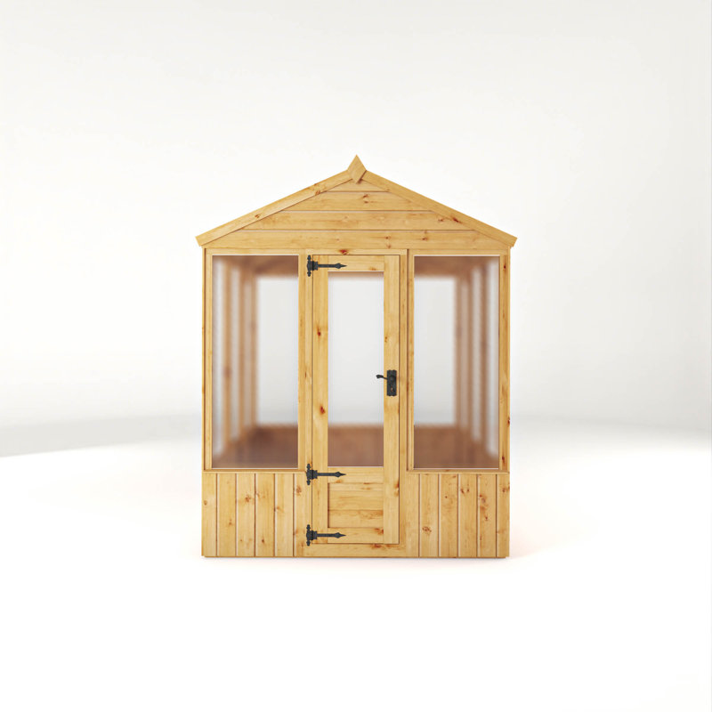 Mercia Premium Woodsman Wooden Polycarbonate Greenhouse, 168cm H x 177cm W x 180cm D
