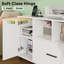 Classeur en bois mobile de 36,6 po avec tablettes et station de charge Cambrie-1093158287