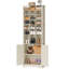 Armoire à chaussures 30 paires avec 24 casiers ouverts et armoire, étagère à chaussures verticale à 10 niveaux avec tablettes réglables pour le vestibule, chambre à coucher