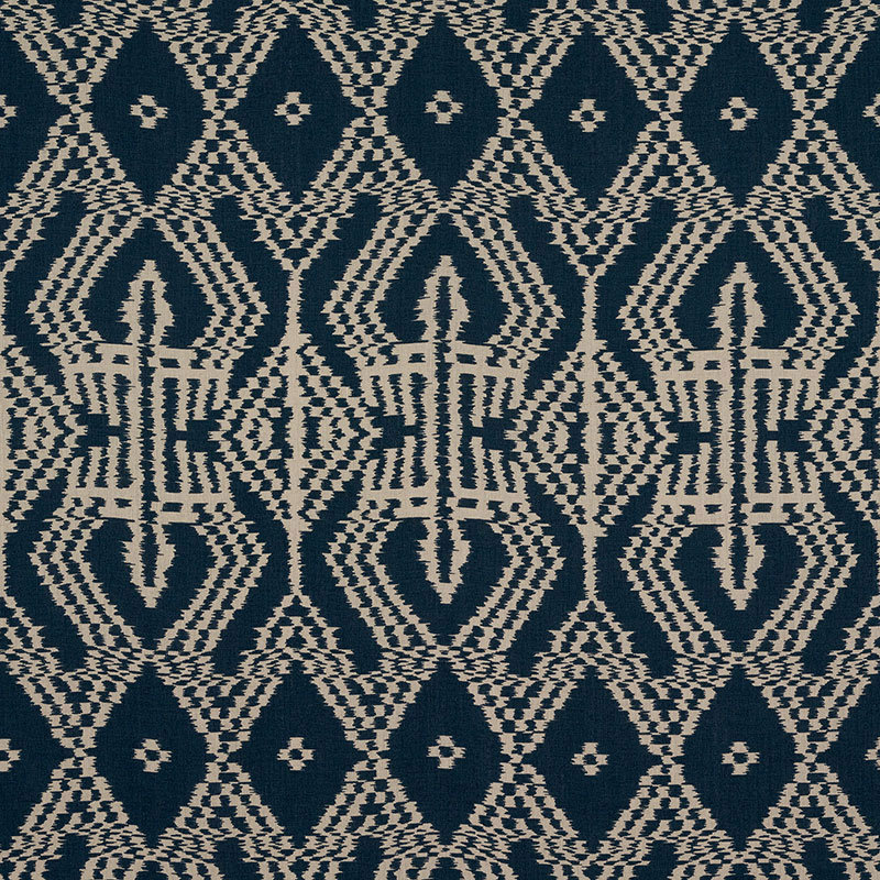 Tissu ikat Asaka, Indigo