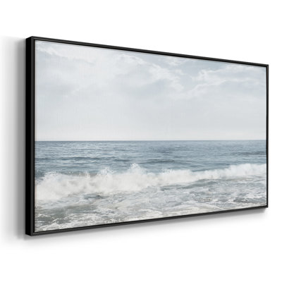 Crashing Waves- Framed Gallery Wrapped Canvas -Ready to Hang