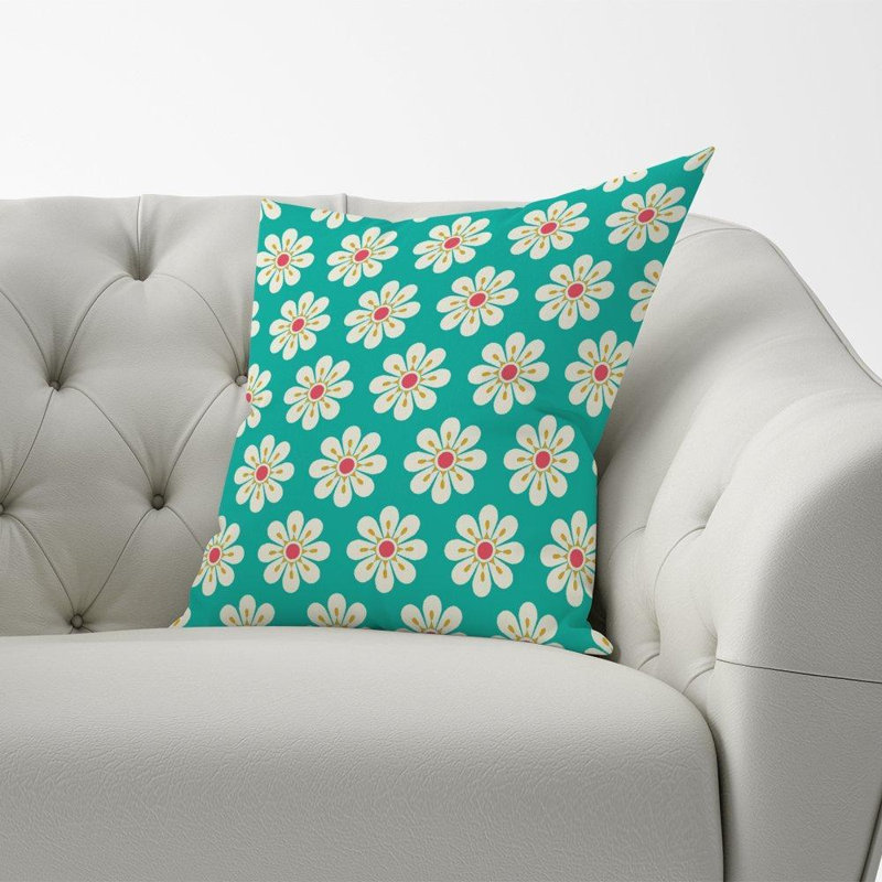 Mignonette Floral Square Cushion