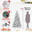 Flocked Christmas Tree with Lights-1765460854