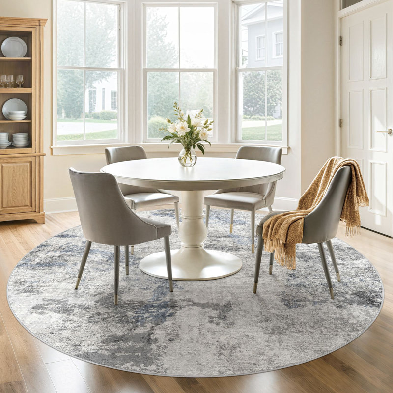 Dagmar Washable Boho Large Neutral Vintage Soft Rug Stain Resistant Distressed Farmhouse Non-Slip Indoor Floor Carpet for Bedroom Nursery Kids Office Dining Room