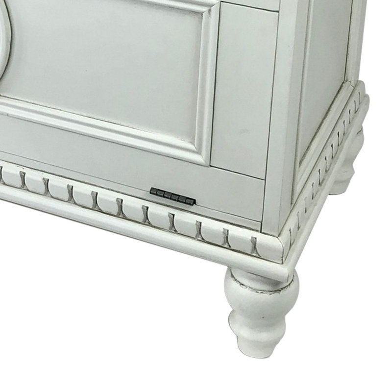 Buffet décoratif 1 porte Ivetts, Blanc
