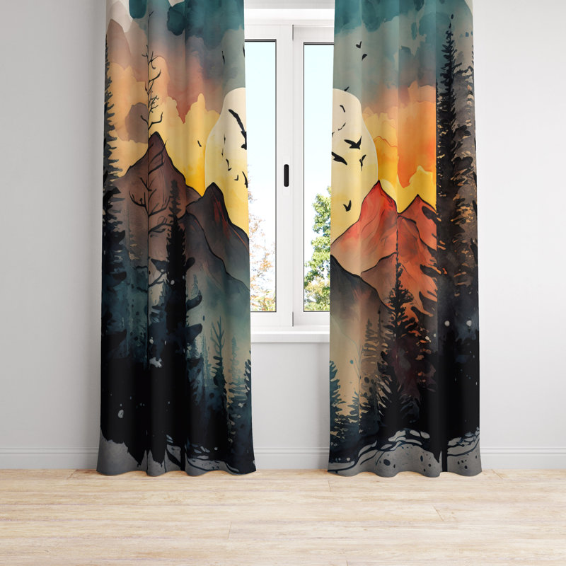 Bodison Room Darkening Curtain, 40" W x 82" L