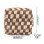 Sac à dos sac à main en tricot à damier grand sac de rangement portable-132068910