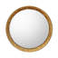 Gilded Oak Mirror, Round