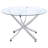 Compson White And Chrome 5-Piece Dining Set