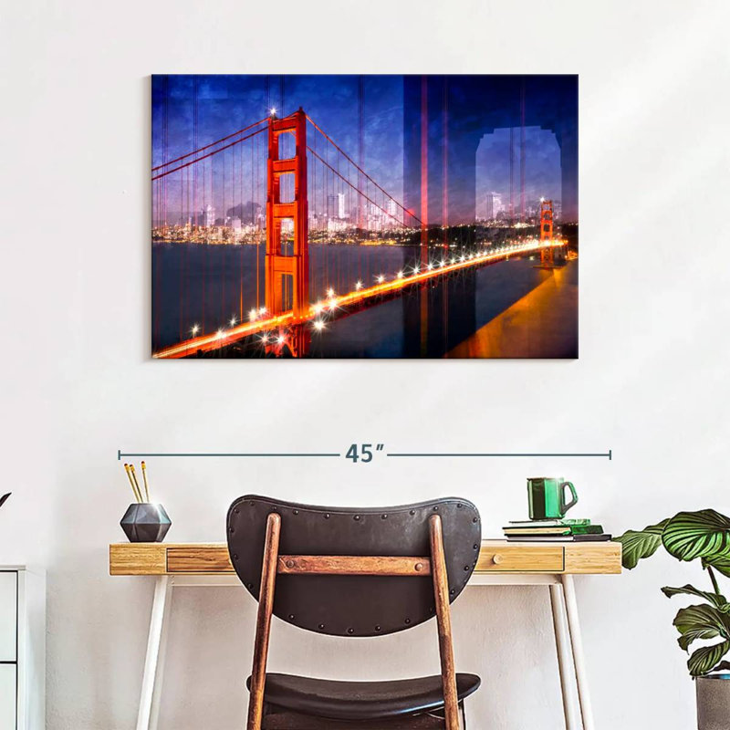 Lilie Golden Gate Bridge Composing, 26" H x 39" W