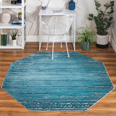 Tapis abstrait bleu