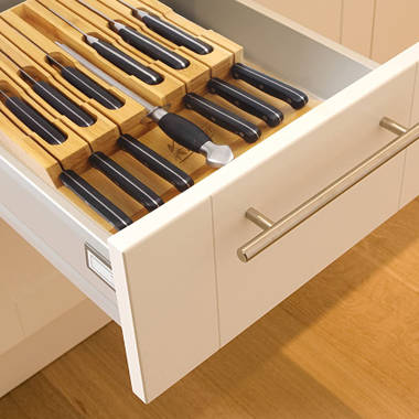 FNKBH3 In-Drawer Knife Block 16 Slots Kitchen Knife Organizer