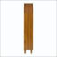 Bibliothèque vintage en bois sculpté arqué avec tablette ouverte - hauteur 66 "