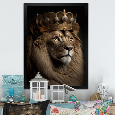 " Portrait Of A Lion King II " by Designart