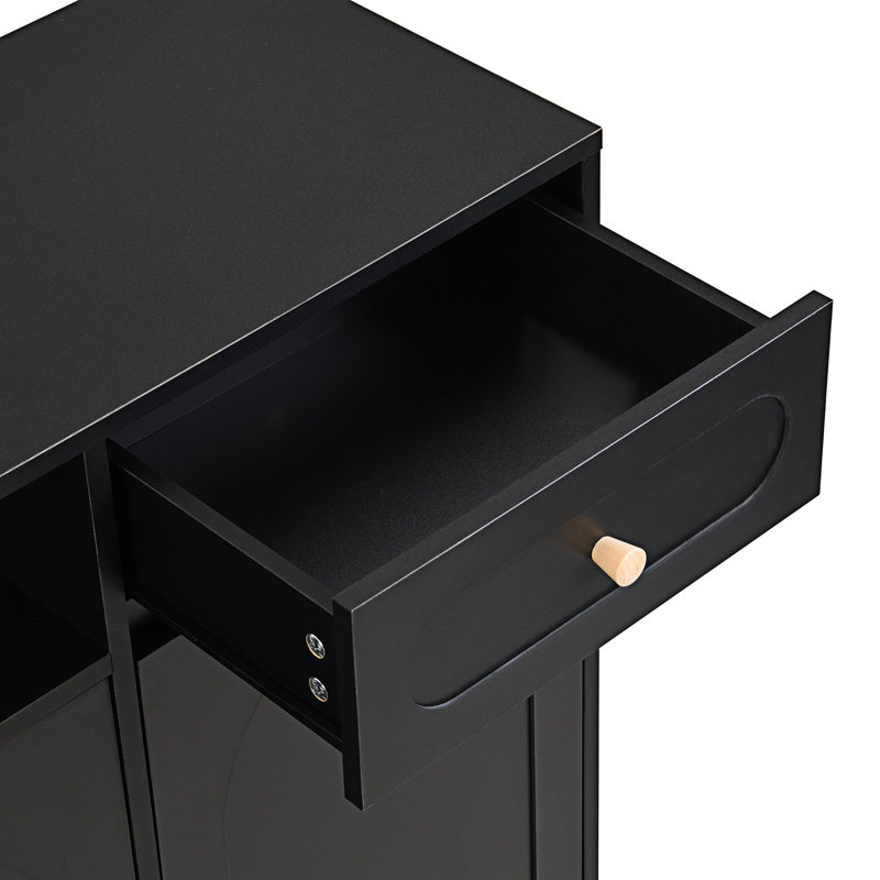 Armoire à chaussures élégante avec portes arquées et tiroir ON-TREND