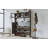 Multifunctional Tipping Bucket Shoe Cabinet With Storage Shelf & 6 Flip Drawers, Large Hall Tree With Tempered Glass Doors, Foyer Cabinet With 4 Hooks For Hallway-65843334