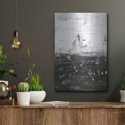 «Wintery Abstract Mix 2» par Ethan Harper, art mural en métal
