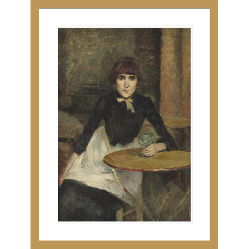 «A la Bastille» par Henri de Toulouse-Lautrec, impression giclée encadrée, H 29,5 po x l 22,22 po