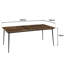 Grenville 100 cm Rectangular Wood Top Dining Table with Iron Base