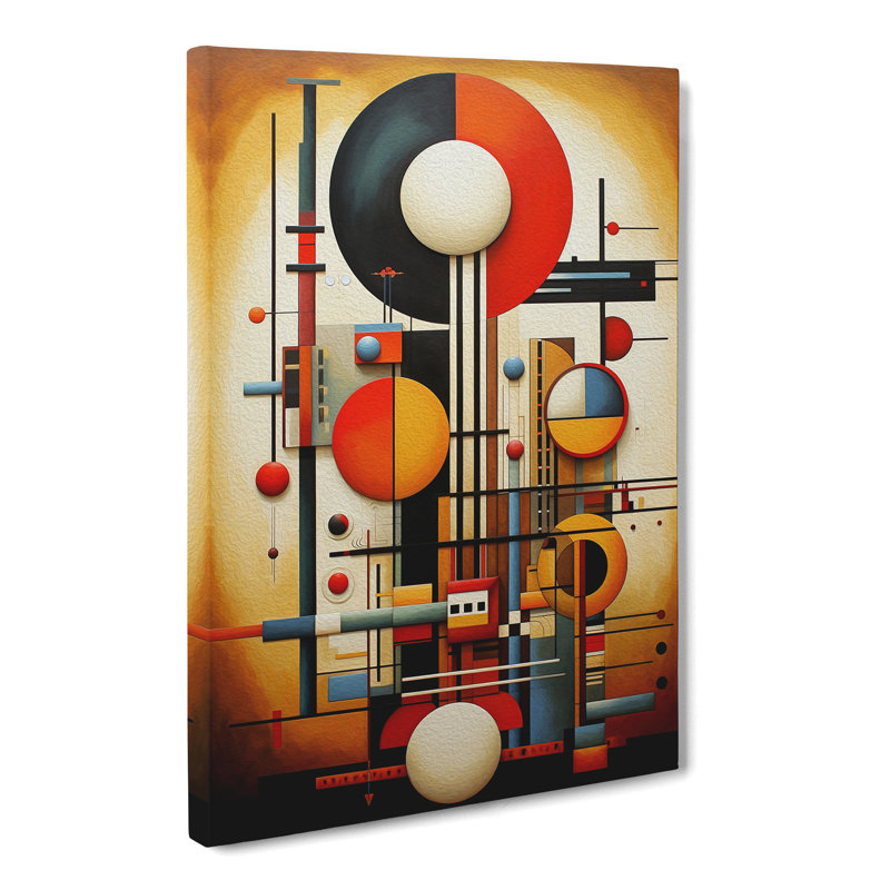 Bauhaus Art Deco Art - Wrapped Canvas