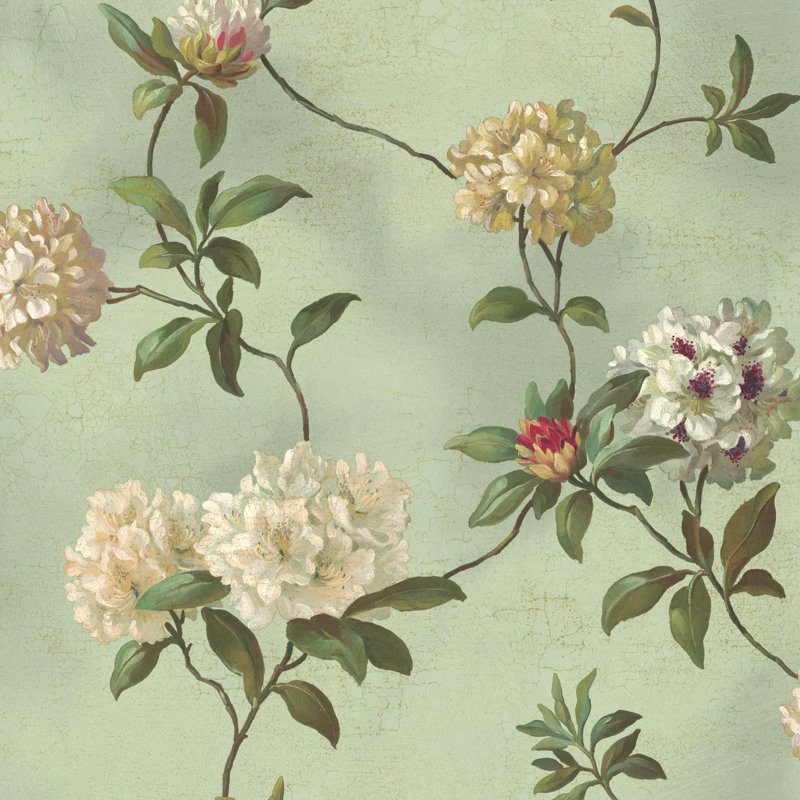 Rouleau de papier peint 33 pi x 20,5 po rhododendron script Book