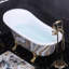 Baignoire de trempage autoportante en acrylique sur pieds Vintage-138122039