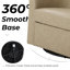 Fauteuil d'appoint pivotant rembourré en similicuir-1758708719