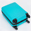 Bagage à main, valises à roulettes, valise de transport légère en ABS, bagage à coque rigide, 20 pouces (turquoise)