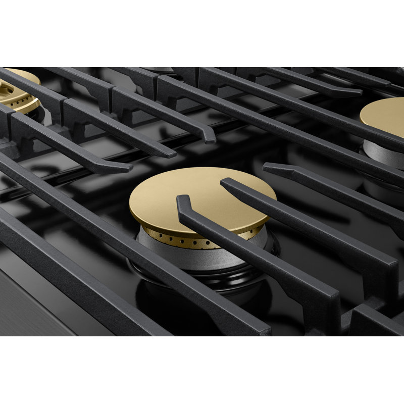 48" Gas Rangetop 6 Burners, NG/LP, Graphite Stainless