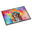 Cavalier Spaniel Hippie Dawg Indoor or Outdoor Mat 24x36